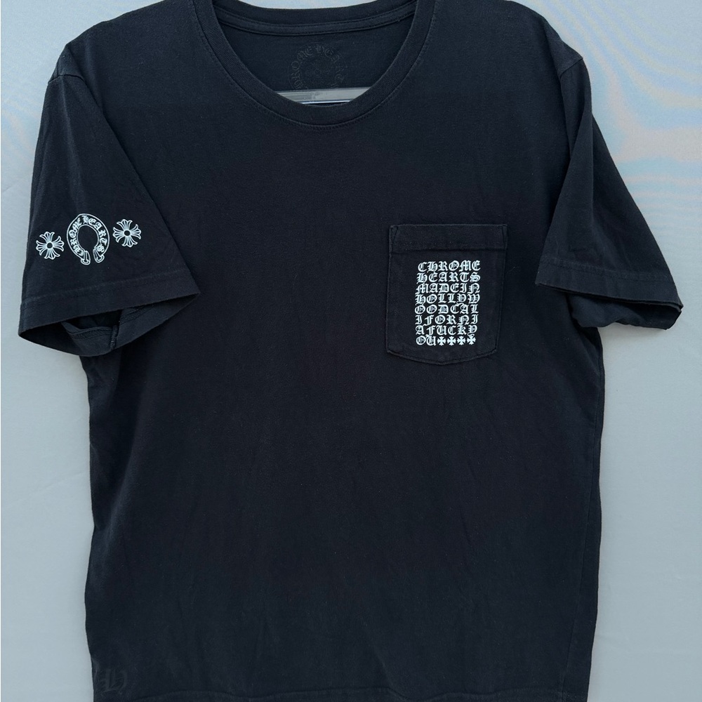 Chrome Hearts Multi Logo Black Short Sleeve Tee-L